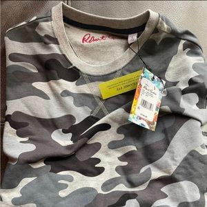 robert graham camo sweatshirt nwt